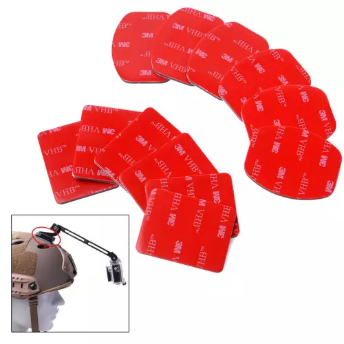 KIT 4 Pezzi Supporti curvi & piatti con Basi 3M ™ adesivi per