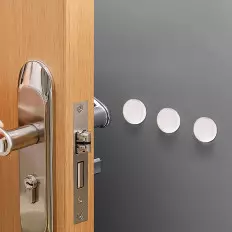 Fermaporta a Pavimento in gomma Adesivo Da Parete paracolpi 2