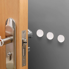 Tope de puerta de suelo en goma adhesiva protector de pared 2