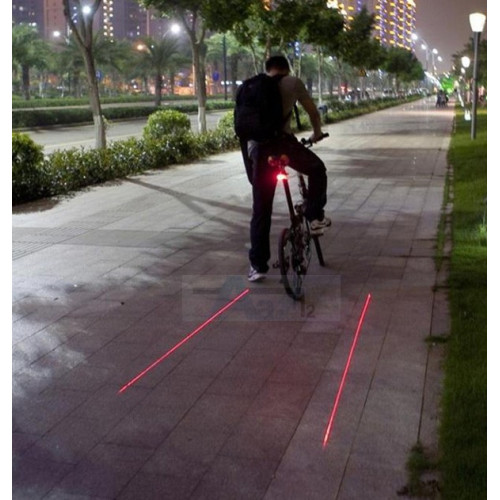 Luz LED trasera de bicicleta con 2 laser Mejor precio, tienda