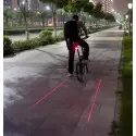 Hinten LED-Licht mit 2 Laser fur Fahrrad Bester Preis, Online