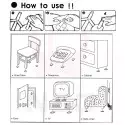 Adhesive rubber pads for furniture under seat pads and floor