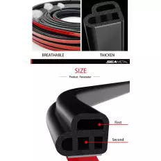 3M adhesive rubber seal L-shape for car door interior thermal 2