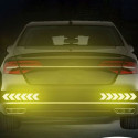 Chevron stickers made with Diamond grade reflective material