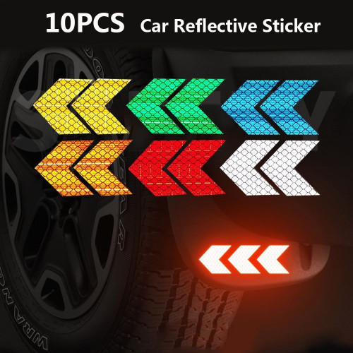 Chevron stickers made with Diamond grade reflective material