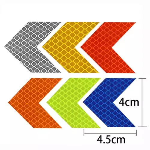 Pegatinas Chevron hechas con material reflectante de grado