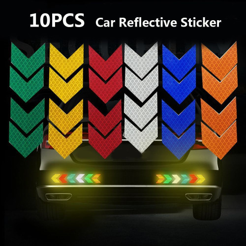 Chevron stickers made with Diamond grade reflective material