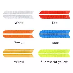 4 car bumper safety reflective adhesive strips - 20cm x 3 cm 2