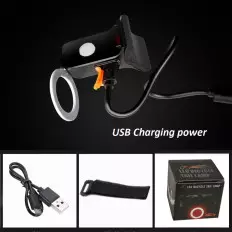 Luz traseira LED de segurança para bicicleta com recarga USB 2