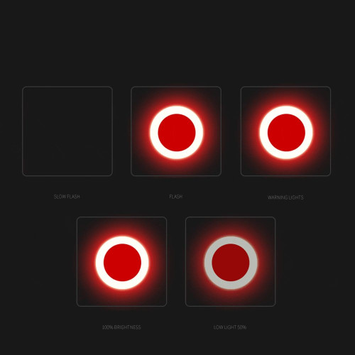 Luz trasera LED de seguridad para bicicleta con carga USB Mejor