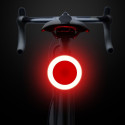 Luz traseira LED de segurança para bicicleta com recarga USB