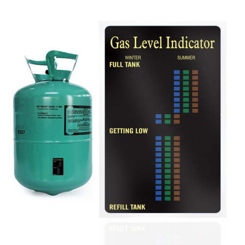 Indicador magnético de nível de gás para churrasqueira de