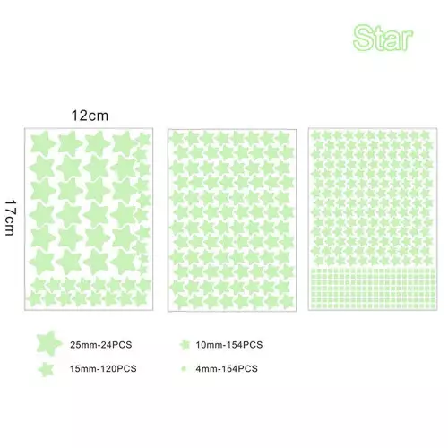 Stickers adesivi Luna e Stelle fosforescenti luminescenti