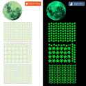 Phosphorescent Half-moon and 56 sticky stars that glow in the