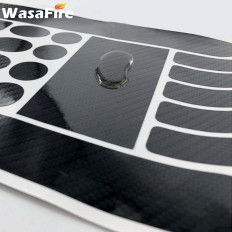 Carbon effect protection kit against cable rubbing on bike