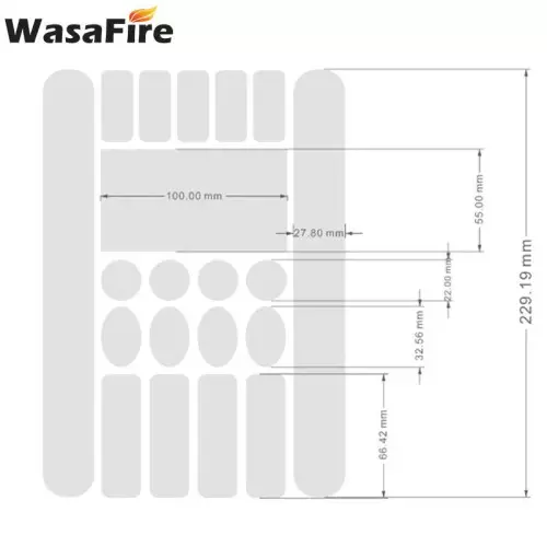 Kit protezione effetto carbonio da sfregamento cavi telaio bici