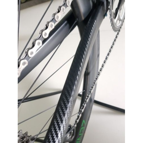 Carbon effect protection kit against cable rubbing on bike