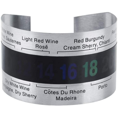 Bracciale Termometro per Vino/Birra Sensore in acciaio