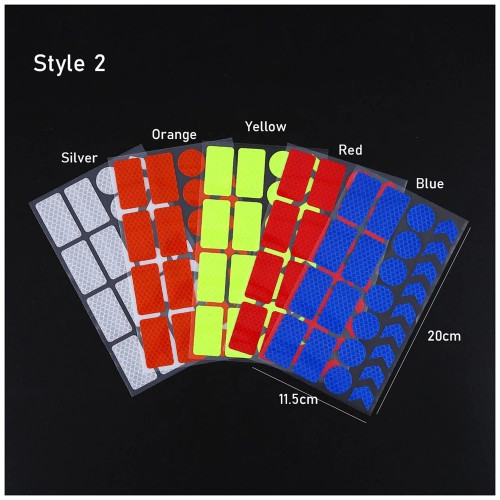 Kit de adesivos refletivos de alta visibilidade para