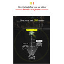 10pcs Reflective Reflective Adhesive Discs Warning for