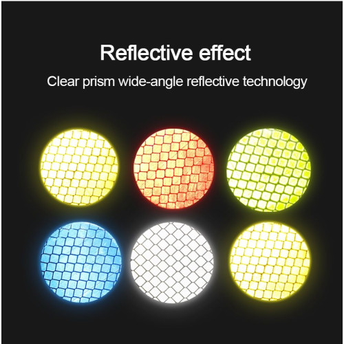10pcs Reflective Reflective Adhesive Discs Warning for