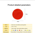 10pcs Reflective Reflective Adhesive Discs Warning for