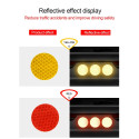 Dischi adesivi rifrangenti riflettenti 10 pezzi avvertimento