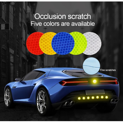 10pcs Reflective Reflective Adhesive Discs Warning for