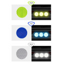 10 Stück Reflective Reflective Adhesive Discs Warnung für