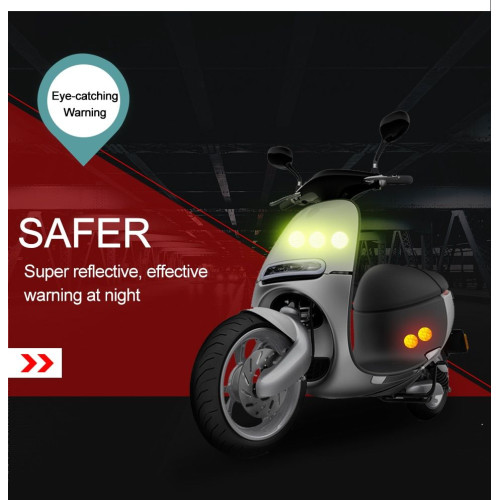 10 Stück Reflective Reflective Adhesive Discs Warnung für