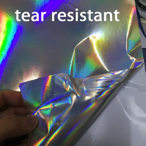 10 A4 holographic adhesive sheets for laser or inkjet printer