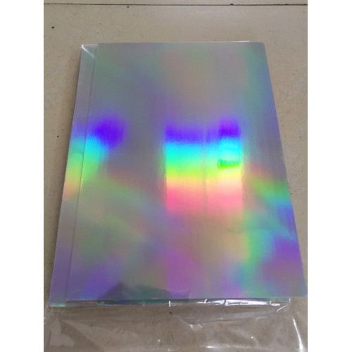 10 A4 holographic adhesive sheets for laser or inkjet printer