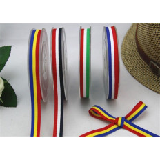 10mm Italian flag grosgrain ribbon fabric to sew for clothing