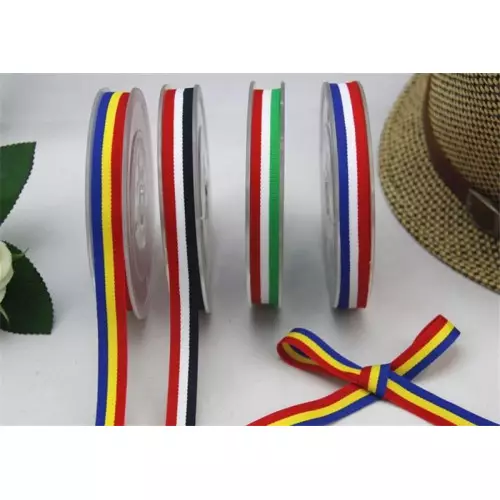 Fascia da 10mm bandiera italiana in Grosgrain tessuto da cucire