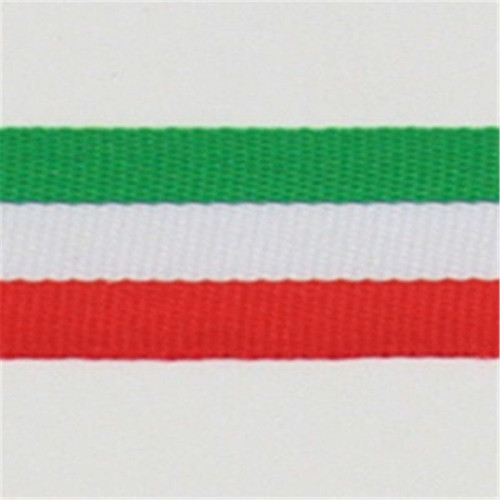 Ruban gros-grain drapeau italien 10mm tissu à coudre pour