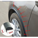 Protective adhesive rubber arc seal for car fender wheel arch