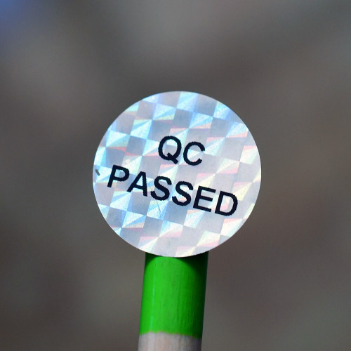 98 sigilli "QC PASSED" ologrammati di garanzia e sicurezza in