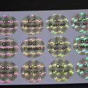 98 sellos holográficos plateados "QC PASSED" de garantía y