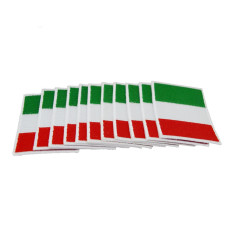 10 parches de tela bandera italiana para coser/planchar ropa
