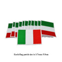 10 italienische Flaggenstoff-Patches zum Nähen/Bügeln für