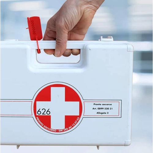 Vedações de segurança de plástico ajustáveis com pouca