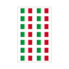  14 autocollants en vinyle drapeau italien pour voiture