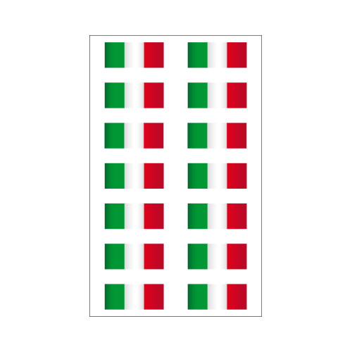 14 Autocolantes em vinil da Bandeira italiana para lambreta