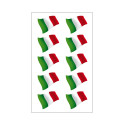N° 10 Italian flag vinyl stickers for car and motorbike Best