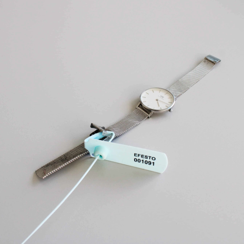 Selos de segurança de plástico ajustáveis com fecho de metal