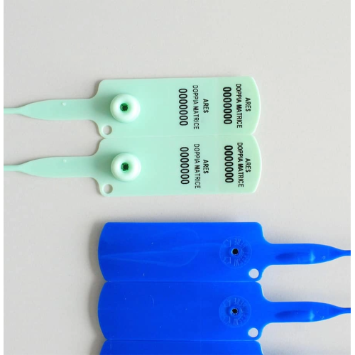 Selos de segurança de plástico ajustáveis com fecho de metal