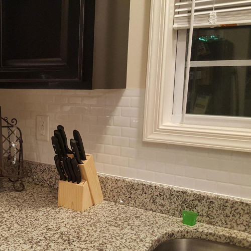 Film écologique décoratif autocollant modèle brique blanche