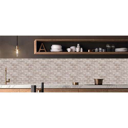 Película ecológica decorativa autoadhesiva de ladrillo clásico