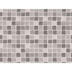 Eco-friendly decorative self-adhesive mosaic film in gray stone