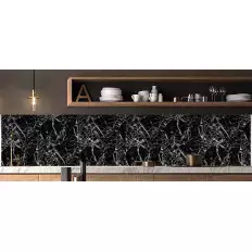 Black marble self-adhesive decorative ecological film Best 2
